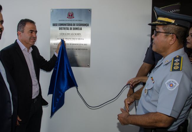 Prefeitura de Agudos e PM inauguram Base Comunitária de Segurança Distrital em Domélia
