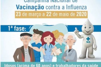 Campanha Nacional Contra Gripe vai imunizar primeiro os idosos 