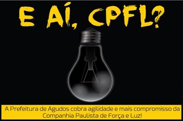 Prefeitura de Agudos registra reclamações contra a CPFL