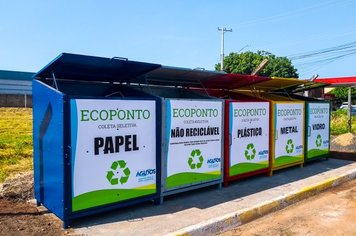 Prefeitura de Agudos implanta contêineres identificados por cores para depósito de recicláveis em ecoponto