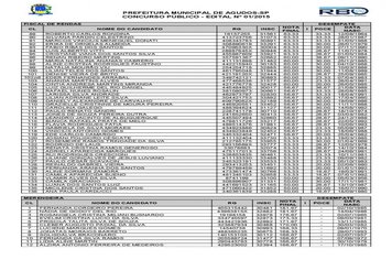 Foto - Classificação do concurso público da Prefeitura de Agudos 3