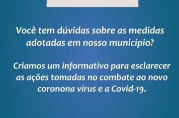 Foto - Tire suas dúvidas sobre as ações da prefeitura de Agudos contra a Covid-19