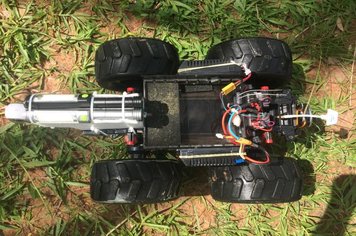 Foto - IPT faz trabalho pioneiro em Agudos com testes de Carro Robô para trabalho preventivo da Defesa Civil