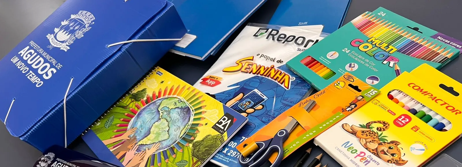 PREFEITURA DE AGUDOS INICIA ENTREGA DE KITS ESCOLARES AOS ALUNOS DA REDE MUNICIPAL
