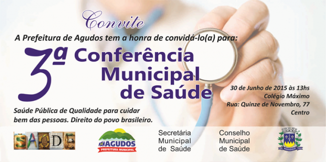 Agudos realiza Conferência Municipal de Saúde com oito eixos programáticos