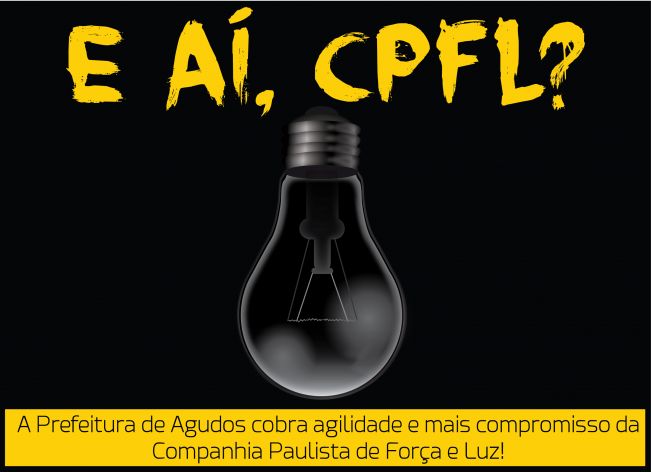 Prefeitura de Agudos registra reclamações contra a CPFL